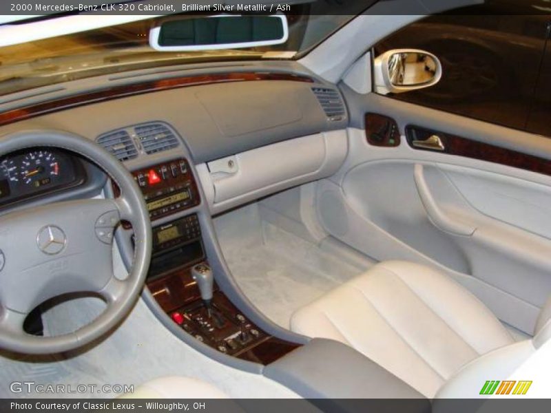 Brilliant Silver Metallic / Ash 2000 Mercedes-Benz CLK 320 Cabriolet