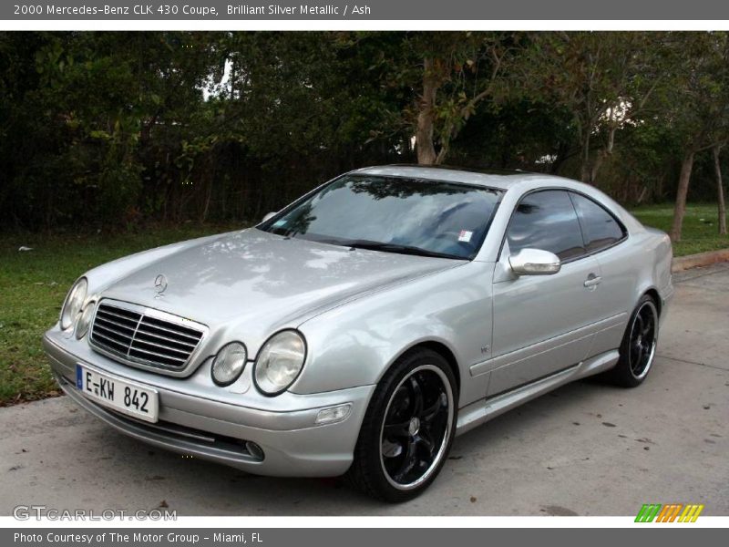 Brilliant Silver Metallic / Ash 2000 Mercedes-Benz CLK 430 Coupe