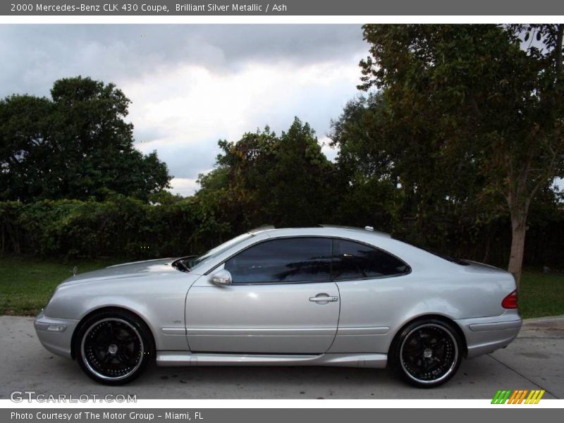 Brilliant Silver Metallic / Ash 2000 Mercedes-Benz CLK 430 Coupe