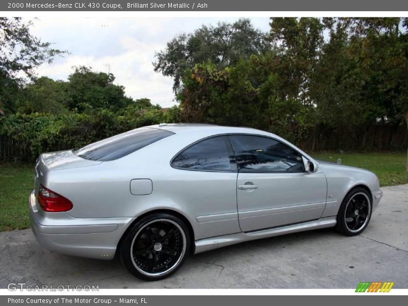 Brilliant Silver Metallic / Ash 2000 Mercedes-Benz CLK 430 Coupe