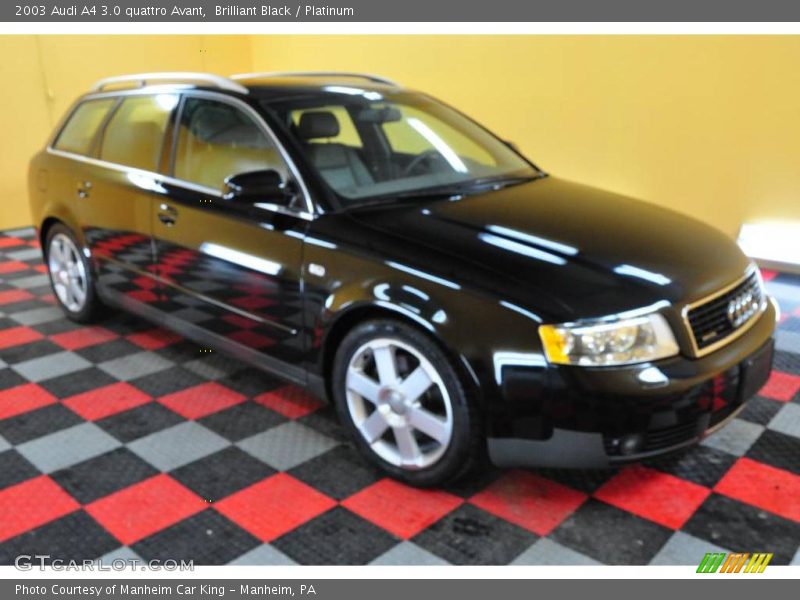 Brilliant Black / Platinum 2003 Audi A4 3.0 quattro Avant