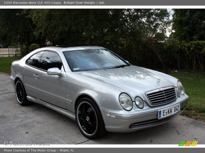 Brilliant Silver Metallic / Ash 2000 Mercedes-Benz CLK 430 Coupe