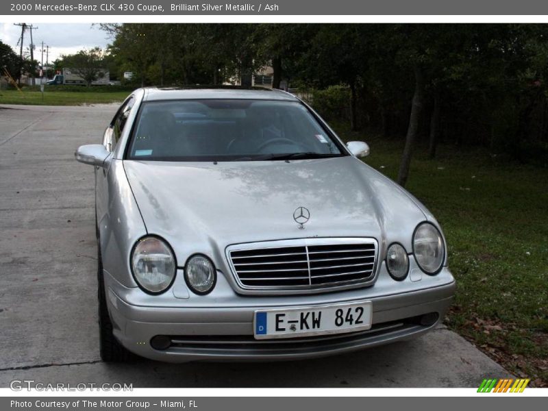 Brilliant Silver Metallic / Ash 2000 Mercedes-Benz CLK 430 Coupe