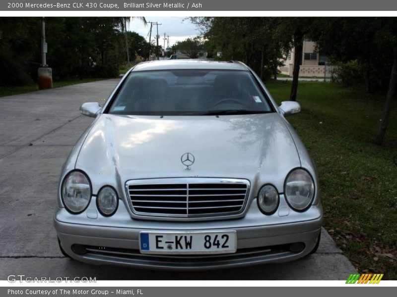 Brilliant Silver Metallic / Ash 2000 Mercedes-Benz CLK 430 Coupe