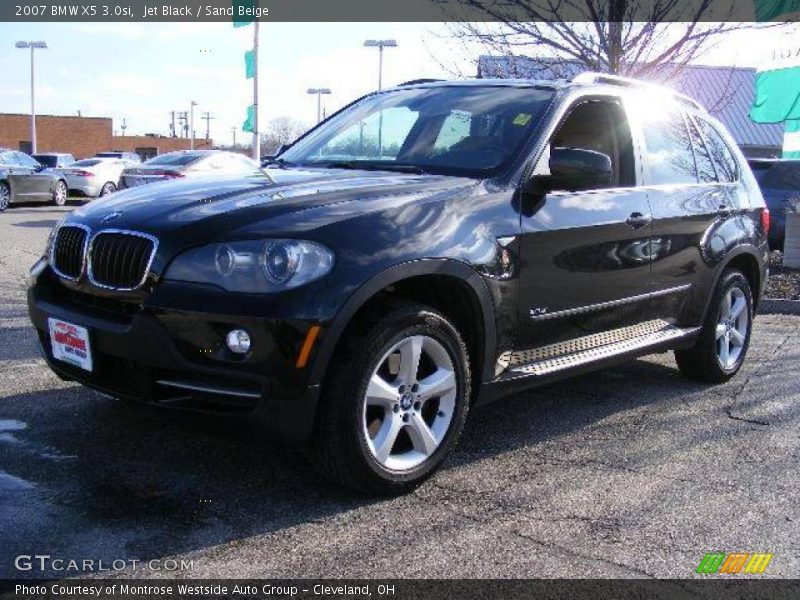 Jet Black / Sand Beige 2007 BMW X5 3.0si