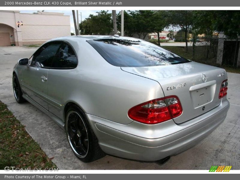 Brilliant Silver Metallic / Ash 2000 Mercedes-Benz CLK 430 Coupe