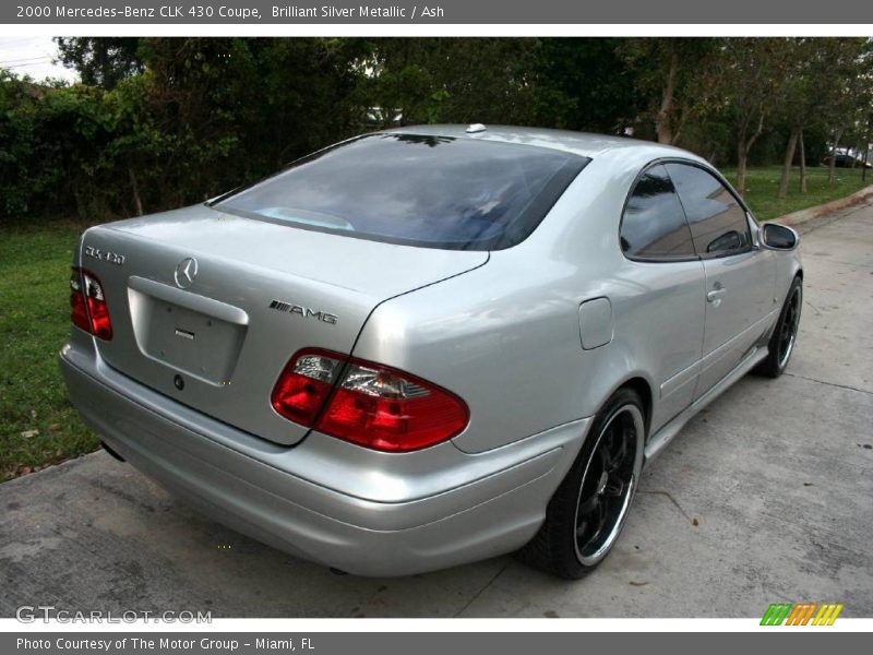 Brilliant Silver Metallic / Ash 2000 Mercedes-Benz CLK 430 Coupe