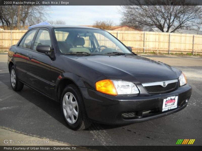 Black Mica / Beige 2000 Mazda Protege LX