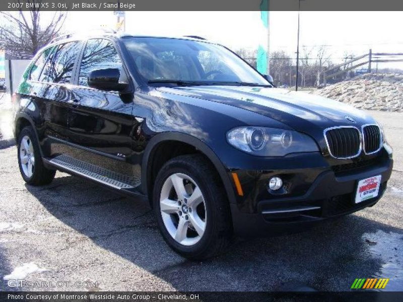 Jet Black / Sand Beige 2007 BMW X5 3.0si