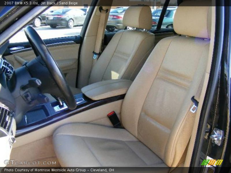 Jet Black / Sand Beige 2007 BMW X5 3.0si