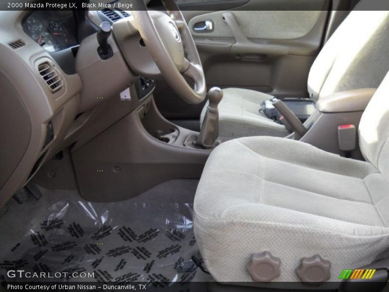 Black Mica / Beige 2000 Mazda Protege LX