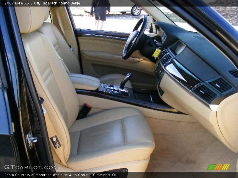 Jet Black / Sand Beige 2007 BMW X5 3.0si