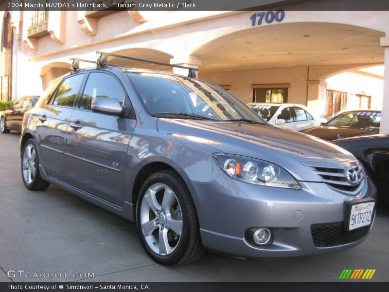 Titanium Gray Metallic / Black 2004 Mazda MAZDA3 s Hatchback
