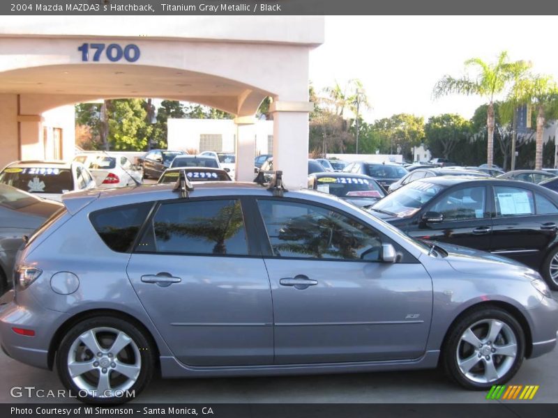 Titanium Gray Metallic / Black 2004 Mazda MAZDA3 s Hatchback