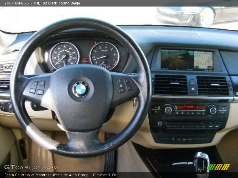 Jet Black / Sand Beige 2007 BMW X5 3.0si