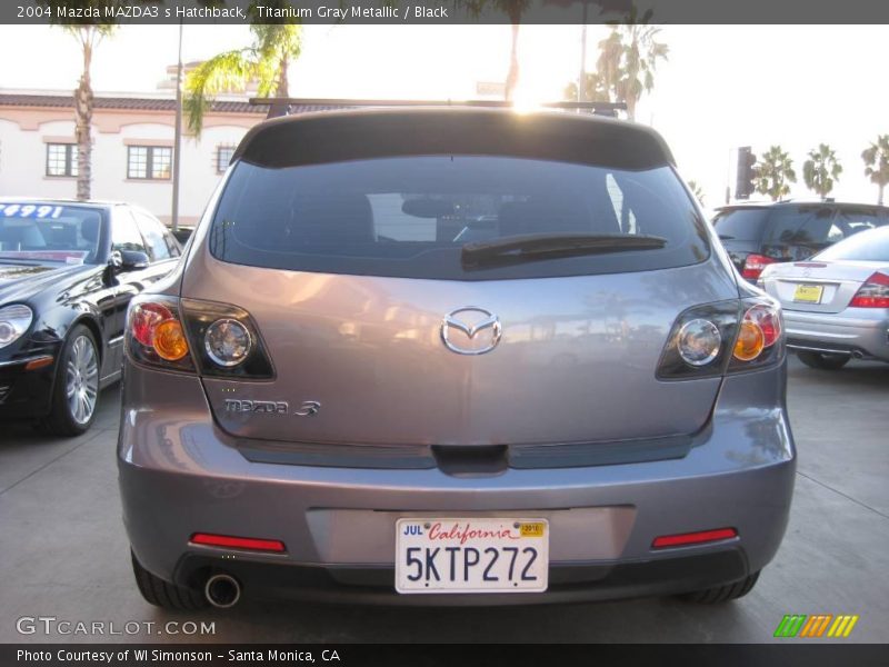 Titanium Gray Metallic / Black 2004 Mazda MAZDA3 s Hatchback
