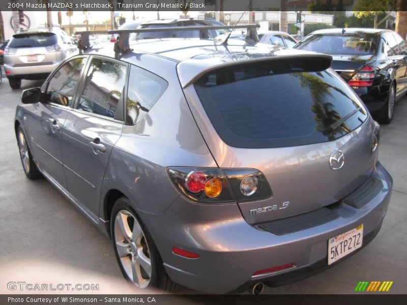 Titanium Gray Metallic / Black 2004 Mazda MAZDA3 s Hatchback