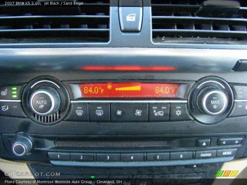 Jet Black / Sand Beige 2007 BMW X5 3.0si
