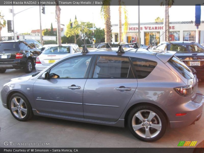 Titanium Gray Metallic / Black 2004 Mazda MAZDA3 s Hatchback