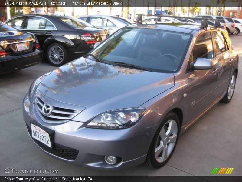 Titanium Gray Metallic / Black 2004 Mazda MAZDA3 s Hatchback