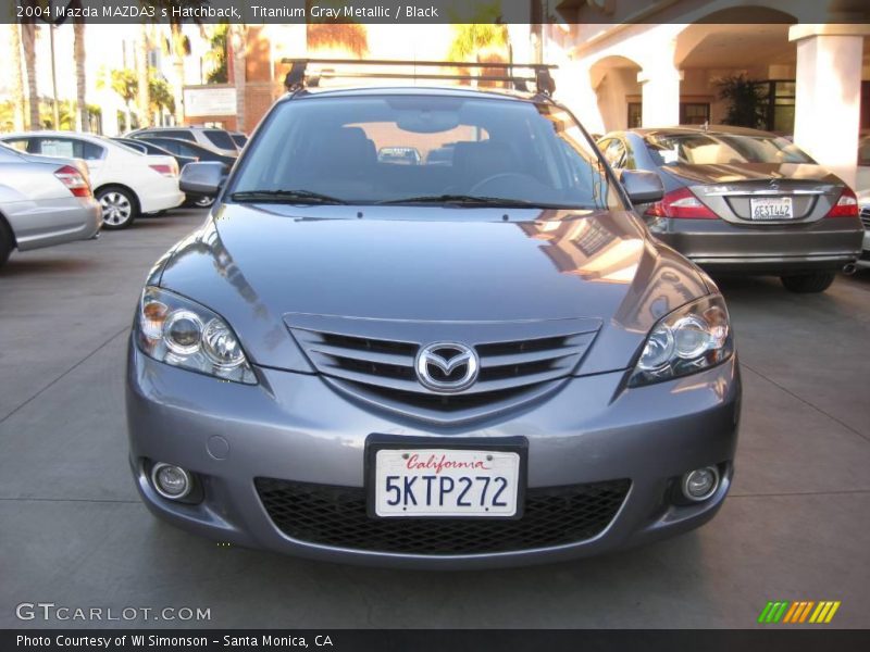Titanium Gray Metallic / Black 2004 Mazda MAZDA3 s Hatchback