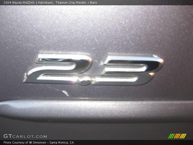 Titanium Gray Metallic / Black 2004 Mazda MAZDA3 s Hatchback