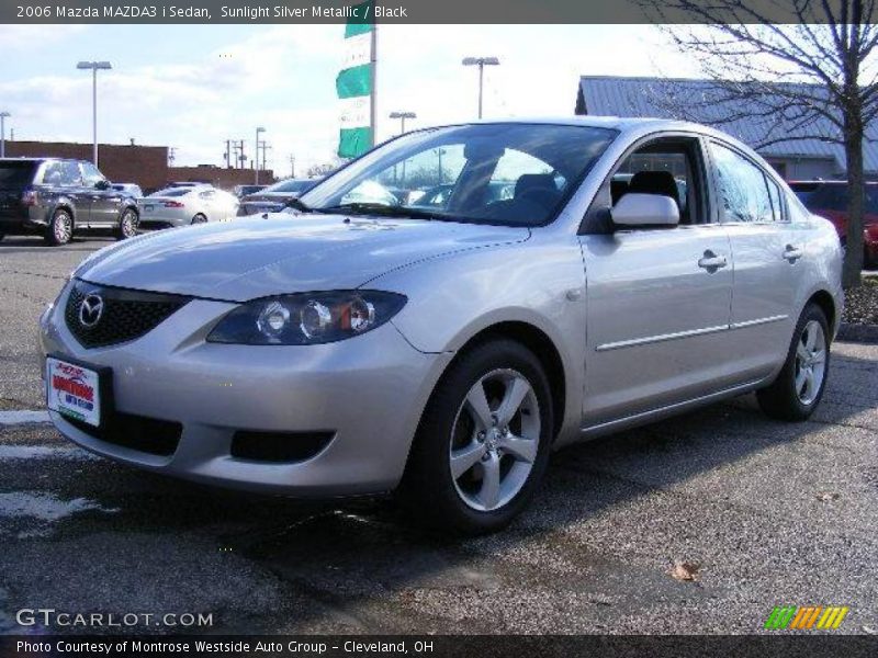 Sunlight Silver Metallic / Black 2006 Mazda MAZDA3 i Sedan