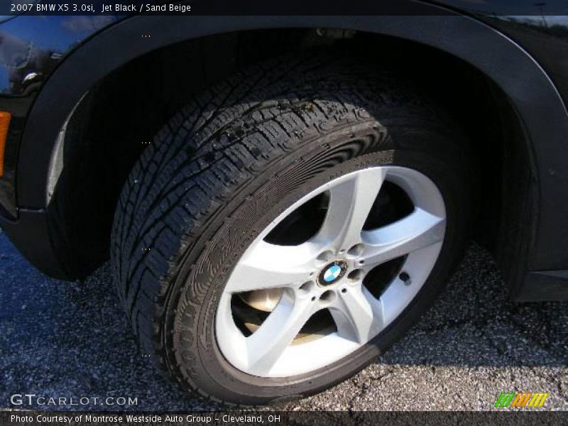 Jet Black / Sand Beige 2007 BMW X5 3.0si