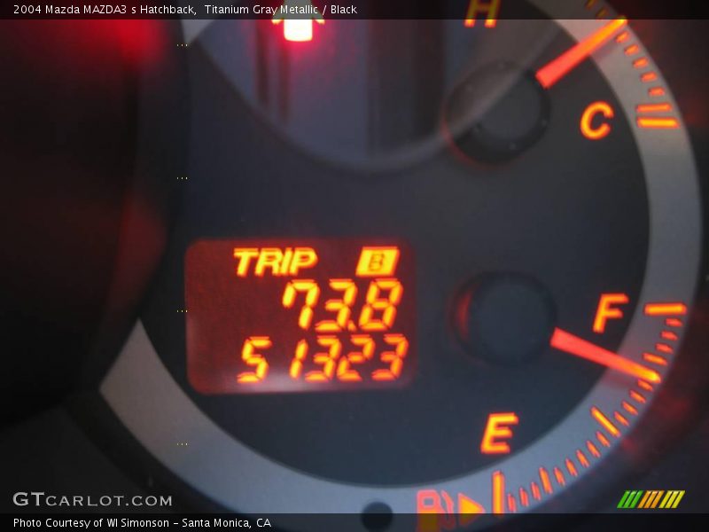 Titanium Gray Metallic / Black 2004 Mazda MAZDA3 s Hatchback