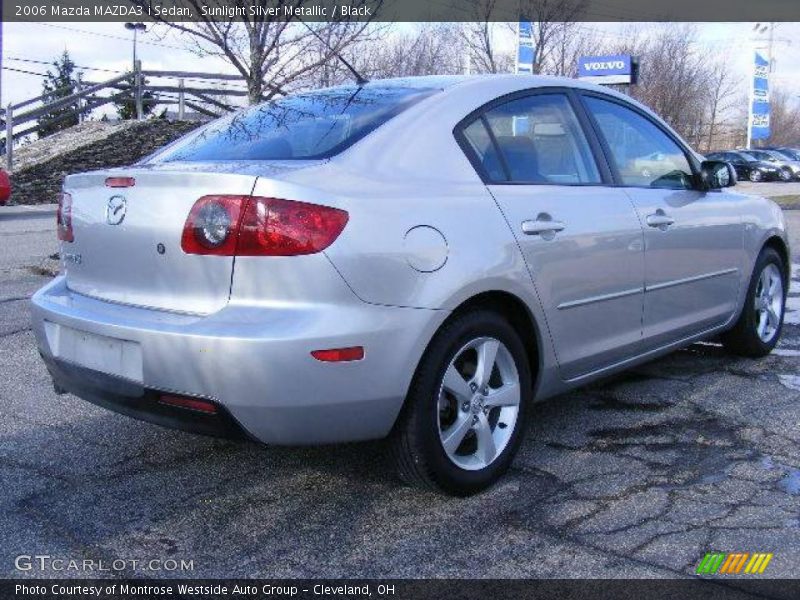 Sunlight Silver Metallic / Black 2006 Mazda MAZDA3 i Sedan