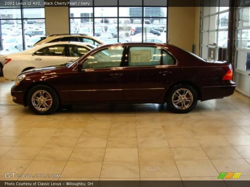 Black Cherry Pearl / Ivory 2001 Lexus LS 430
