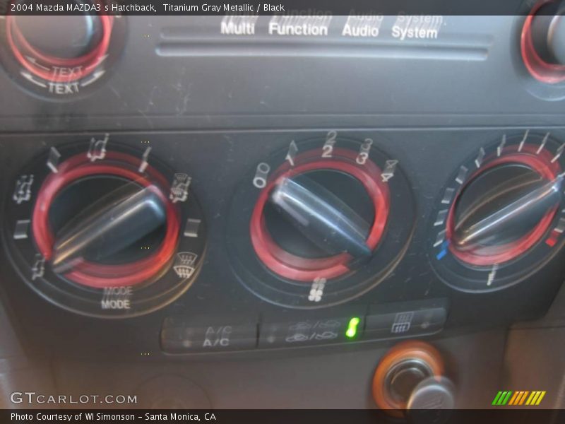 Titanium Gray Metallic / Black 2004 Mazda MAZDA3 s Hatchback