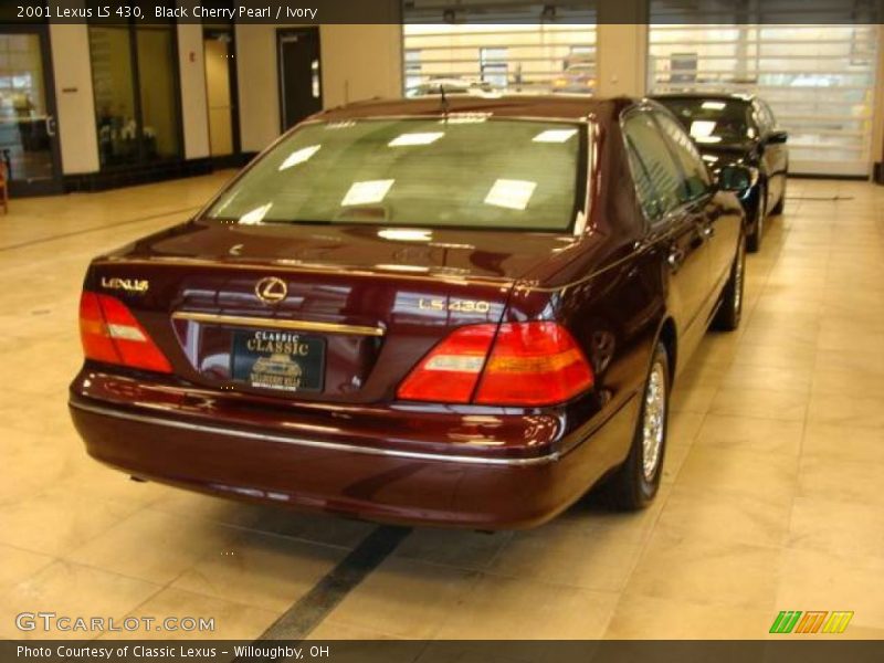 Black Cherry Pearl / Ivory 2001 Lexus LS 430