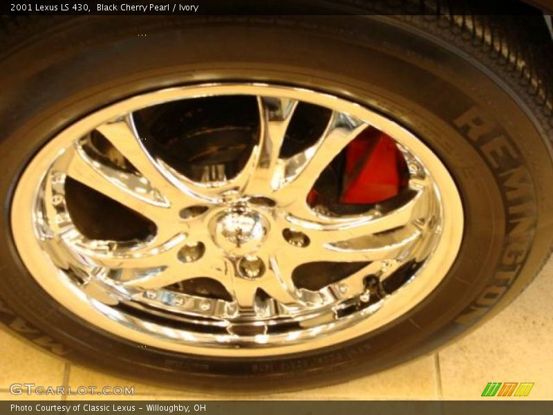 Black Cherry Pearl / Ivory 2001 Lexus LS 430