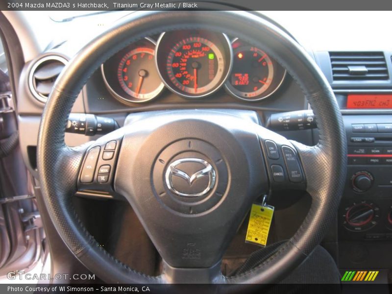 Titanium Gray Metallic / Black 2004 Mazda MAZDA3 s Hatchback