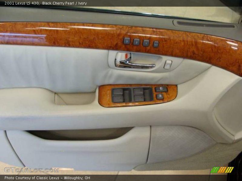 Black Cherry Pearl / Ivory 2001 Lexus LS 430