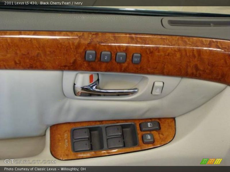 Black Cherry Pearl / Ivory 2001 Lexus LS 430