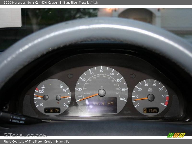 Brilliant Silver Metallic / Ash 2000 Mercedes-Benz CLK 430 Coupe