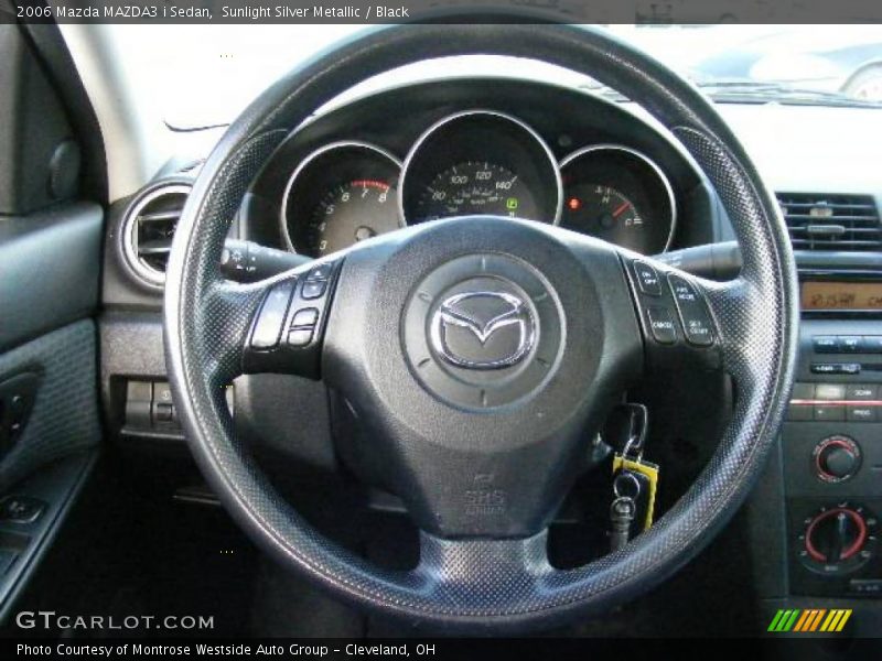 Sunlight Silver Metallic / Black 2006 Mazda MAZDA3 i Sedan