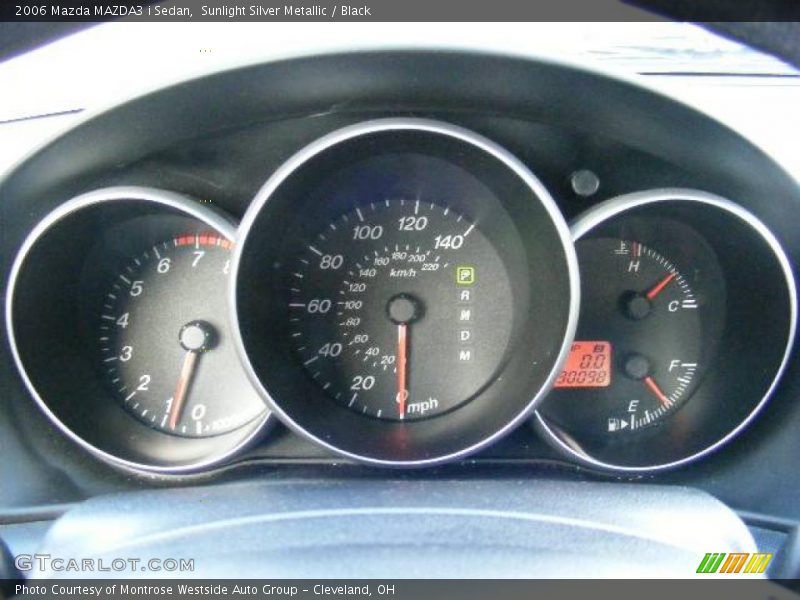 Sunlight Silver Metallic / Black 2006 Mazda MAZDA3 i Sedan