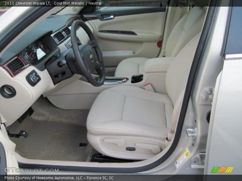 Gold Mist Metallic / Neutral 2010 Chevrolet Impala LT