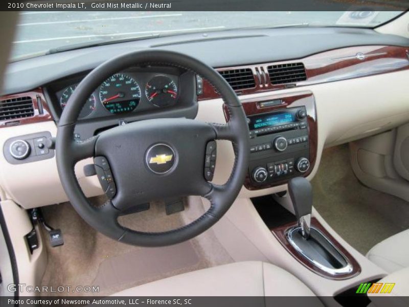 Gold Mist Metallic / Neutral 2010 Chevrolet Impala LT