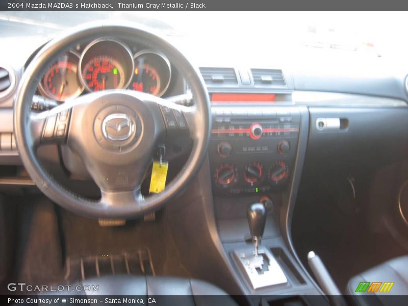 Titanium Gray Metallic / Black 2004 Mazda MAZDA3 s Hatchback