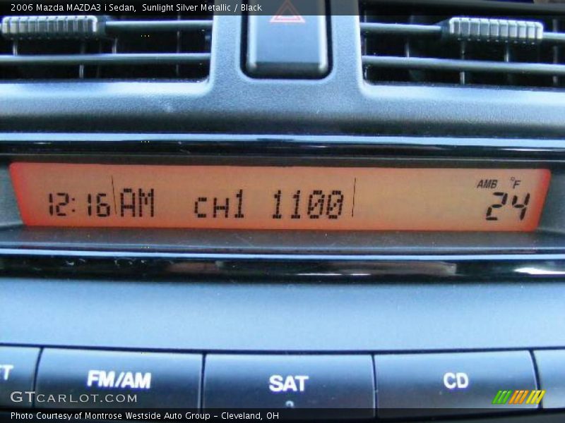 Sunlight Silver Metallic / Black 2006 Mazda MAZDA3 i Sedan