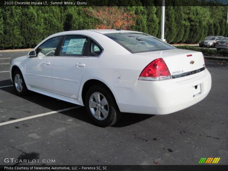 Summit White / Ebony 2010 Chevrolet Impala LT