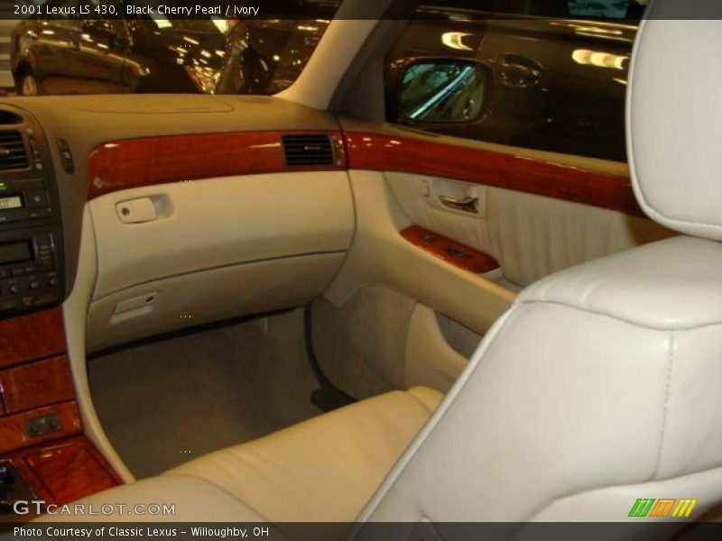 Black Cherry Pearl / Ivory 2001 Lexus LS 430