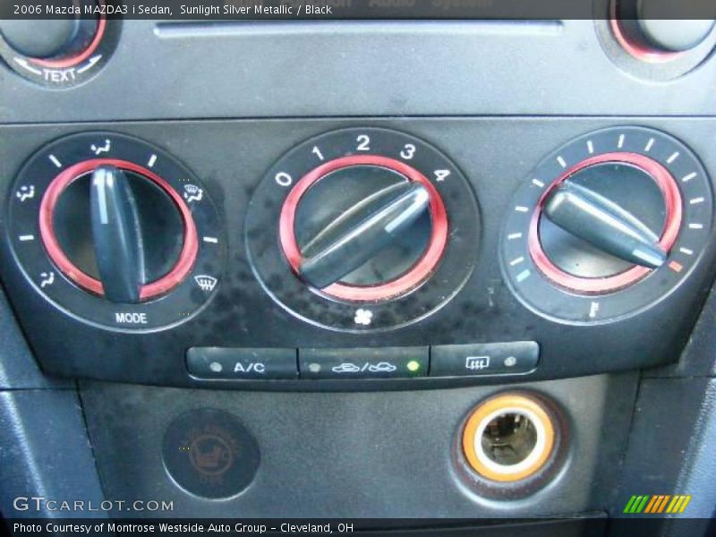 Sunlight Silver Metallic / Black 2006 Mazda MAZDA3 i Sedan