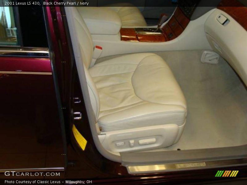 Black Cherry Pearl / Ivory 2001 Lexus LS 430