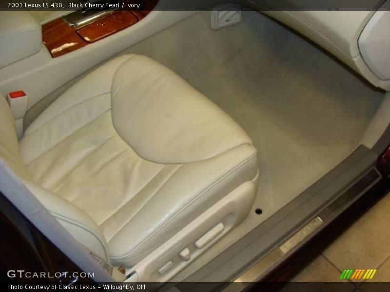Black Cherry Pearl / Ivory 2001 Lexus LS 430
