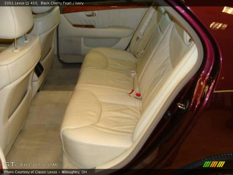 Black Cherry Pearl / Ivory 2001 Lexus LS 430